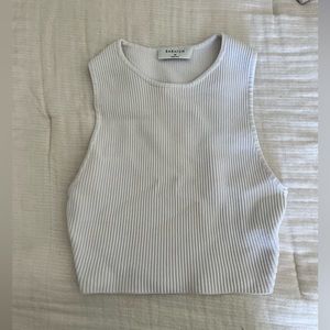 Babaton Sculpt Knit Racer Cropped Tank